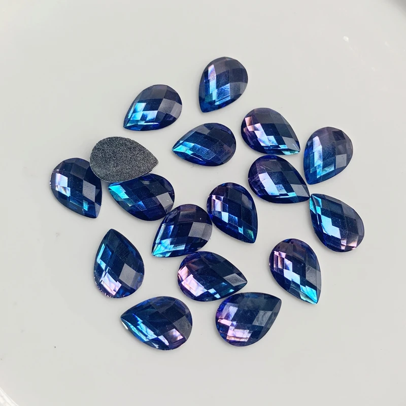 Каплевидные Стразы с плоской задней стороной полимерные кристаллы камни сделай