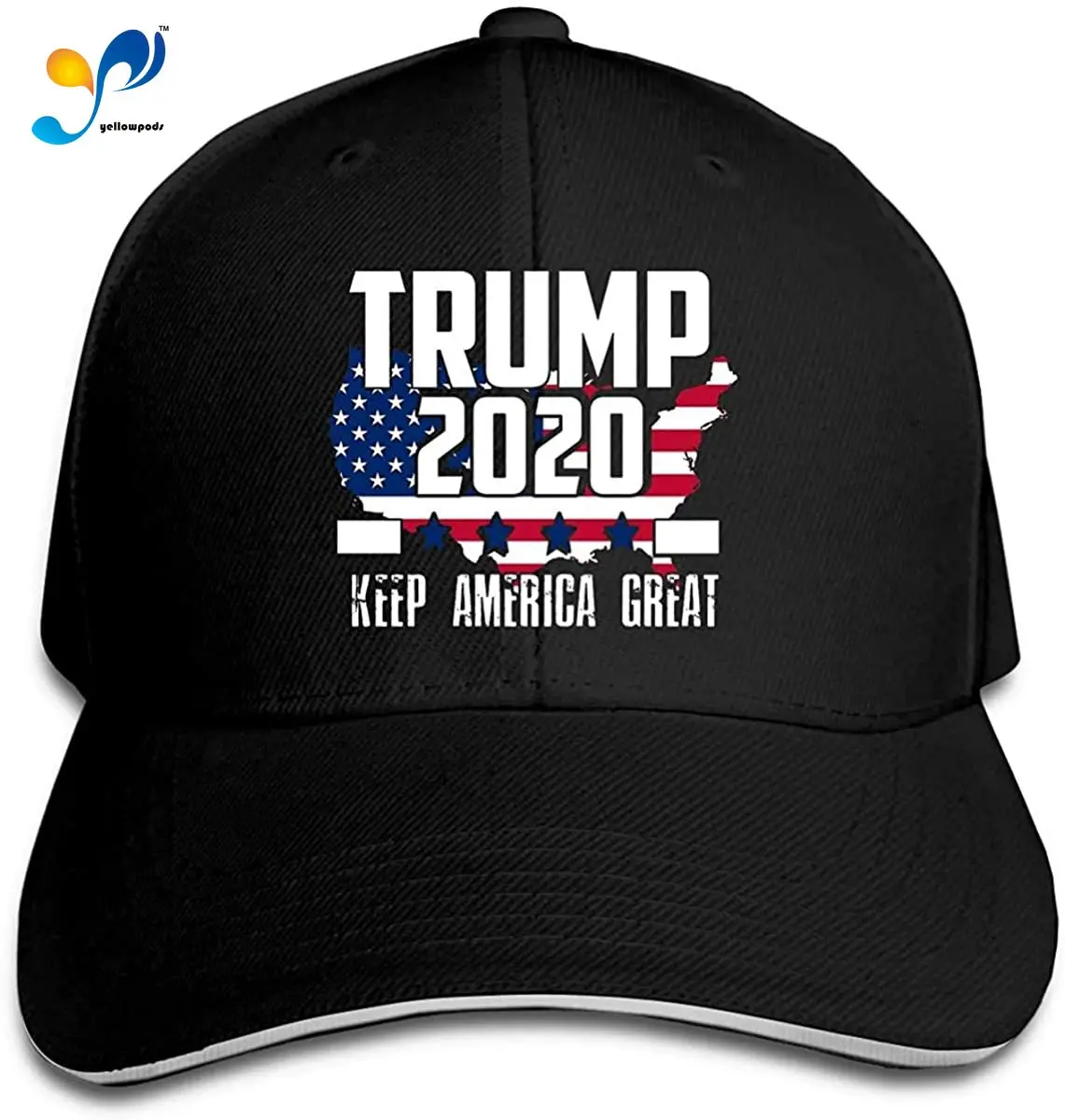 

Trump President 2020 Election Trucker Baseball Cap Adjustable Peaked Sandwich Hat