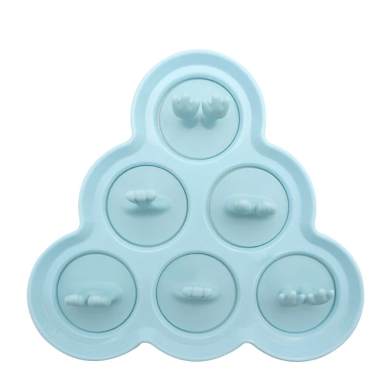 Silicone Ice Cream Cube Mold Home-Made DIY Home Children's Mini Cute Cartoon Animal Shape Popsicle Tool | Дом и сад