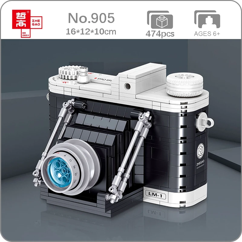 Lin 00905 портативная винтажная цифровая камера модель научной коллекции мини-блоки