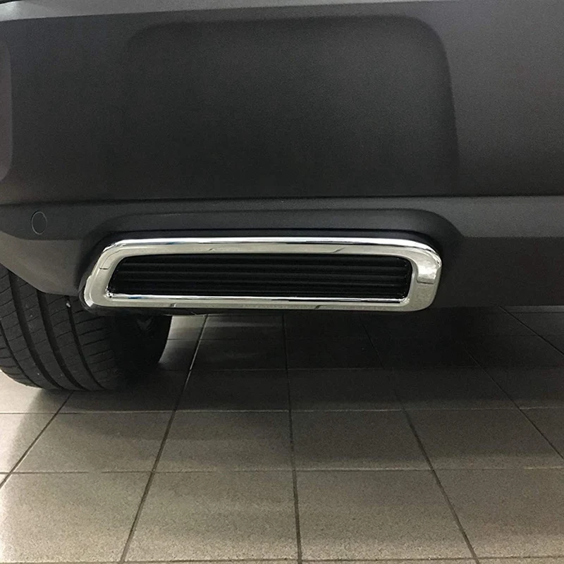 

for Peugeot 3008 5008 Allure 2017 - 2019 Exhaust Pipe Tail Cover ABS Rear Exhaust Muffler End Pipe Cover Decoration Trim