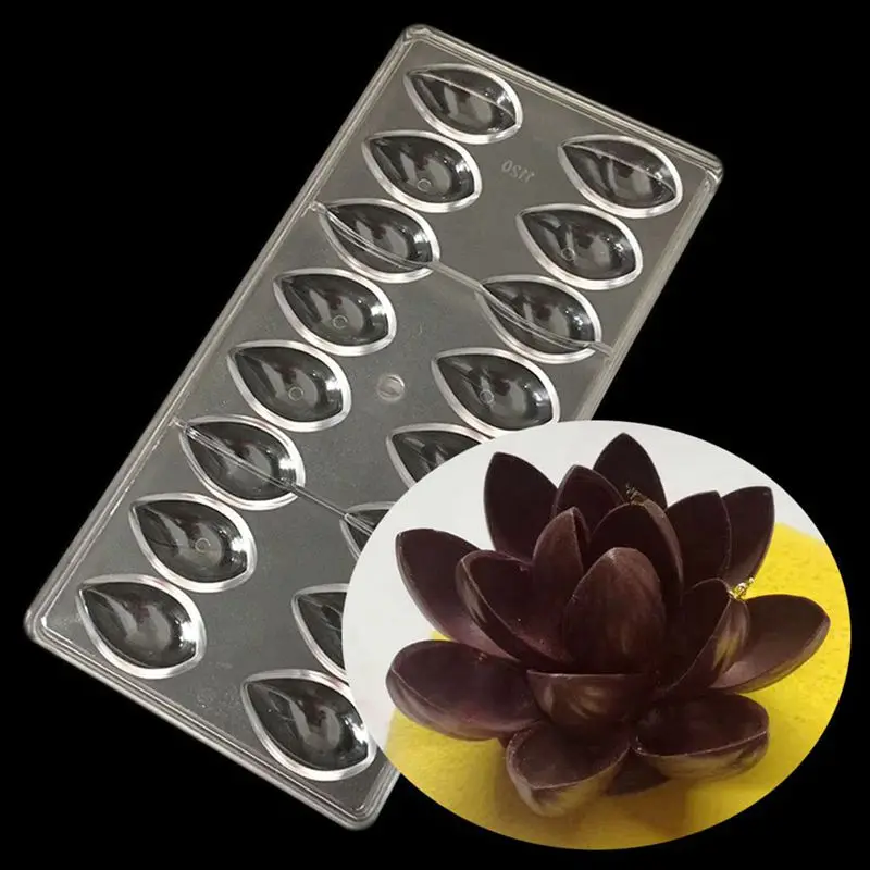 Форма лотоса PC поликарбонат шоколадная 3D пищевая форма кухонные инструменты для