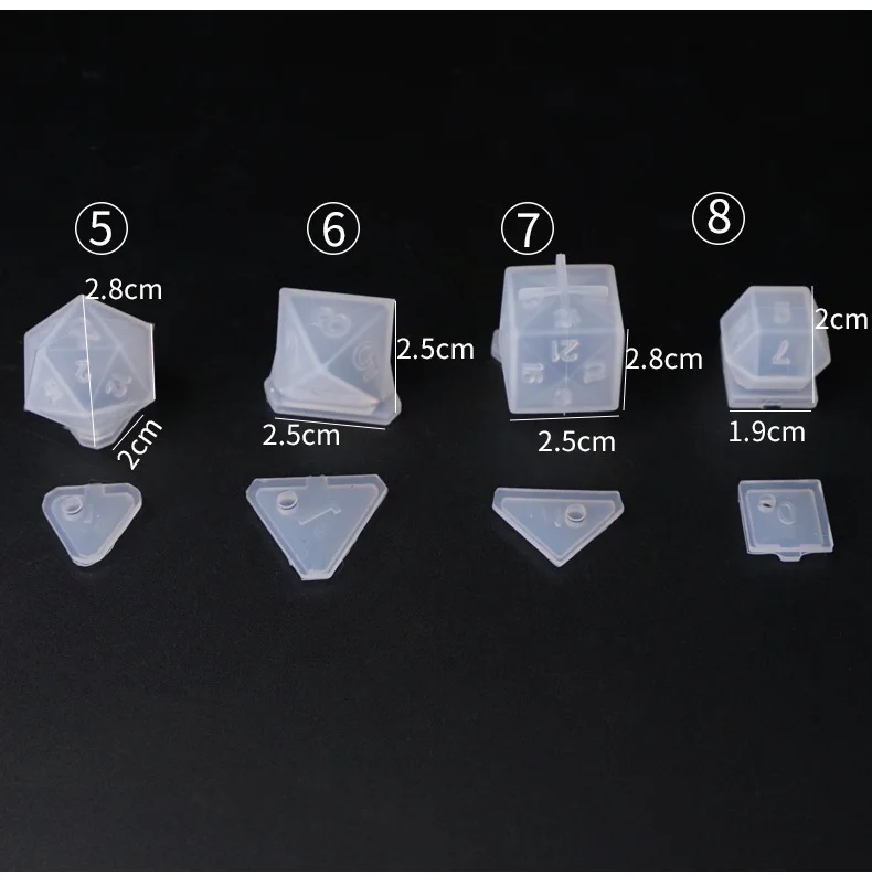 19 шт. полимерные формы для кубиков инструменты геймеров форма филе мультиspec