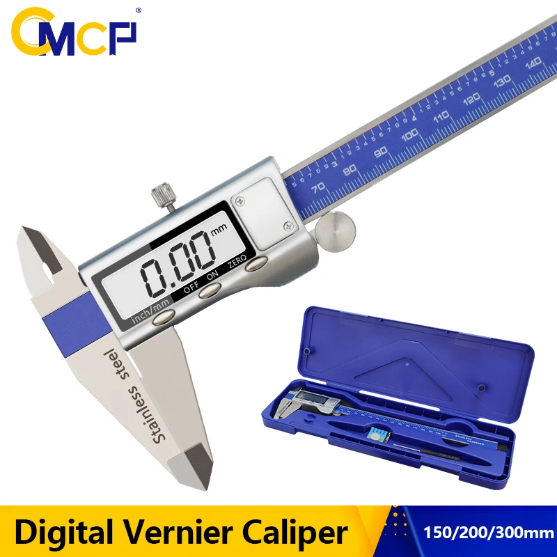 

CMCP Calipers Stainless Steel Digital Vernier Caliper 150/200/300mm 0.01mm LCD Electronic Micrometer Gauge Measuring Tools