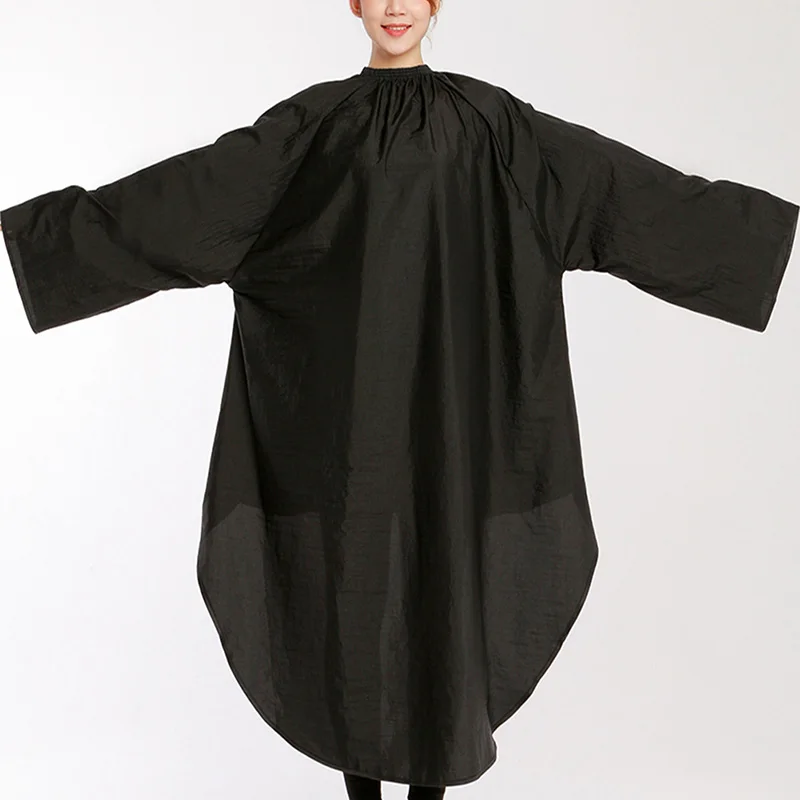 

Salon Hair Cutting Cape Waterproof Long Sleeve Haircut Apron Hairdressing Cloth Gown Wrap J9