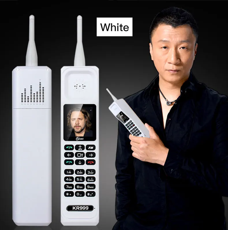 Ударопрочный ретро телефон KR999 2,2 ''4500 mAh power Bank мобильный телефон с двумя sim-картами Фонарь FM радио Классическая функция мобильный телефон