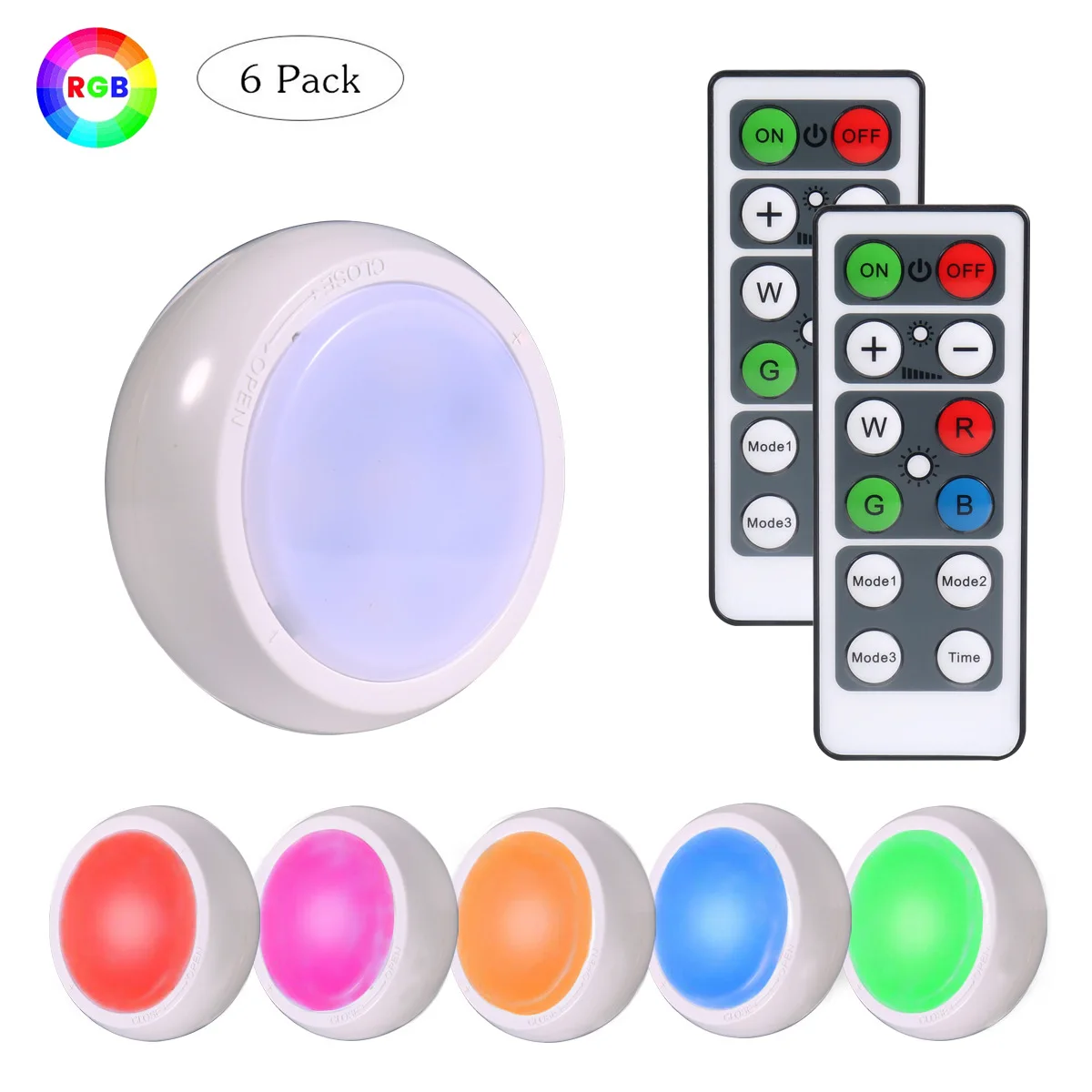 Светодиодная подсветка под шкаф RGB 16 Цвета сенсорный затемненный ночной шайба