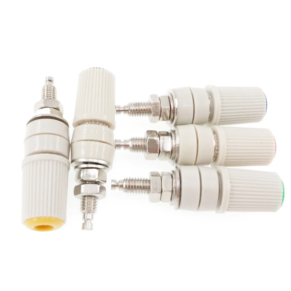 5 шт. латунь M5 Тип Тесты зажимный винт высокого тока типа банан 4 мм со штекера на