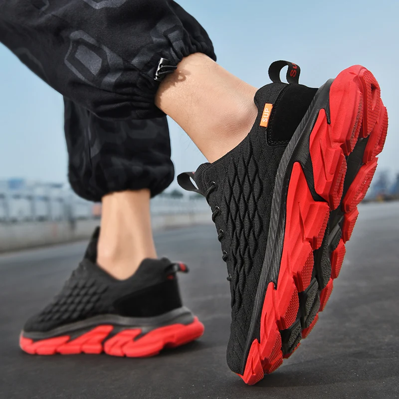 

Tenis Running 31-45 White Sports Shoes Shock Absorbing Sneakers For Men Number 12 Sport Shoes For Men Elastic Laces Tennis Air