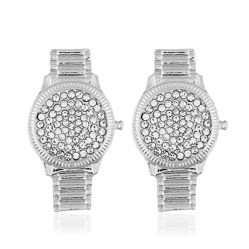 Уникальный дизайн простой Роскошная обувь с украшением в виде кристаллов часы