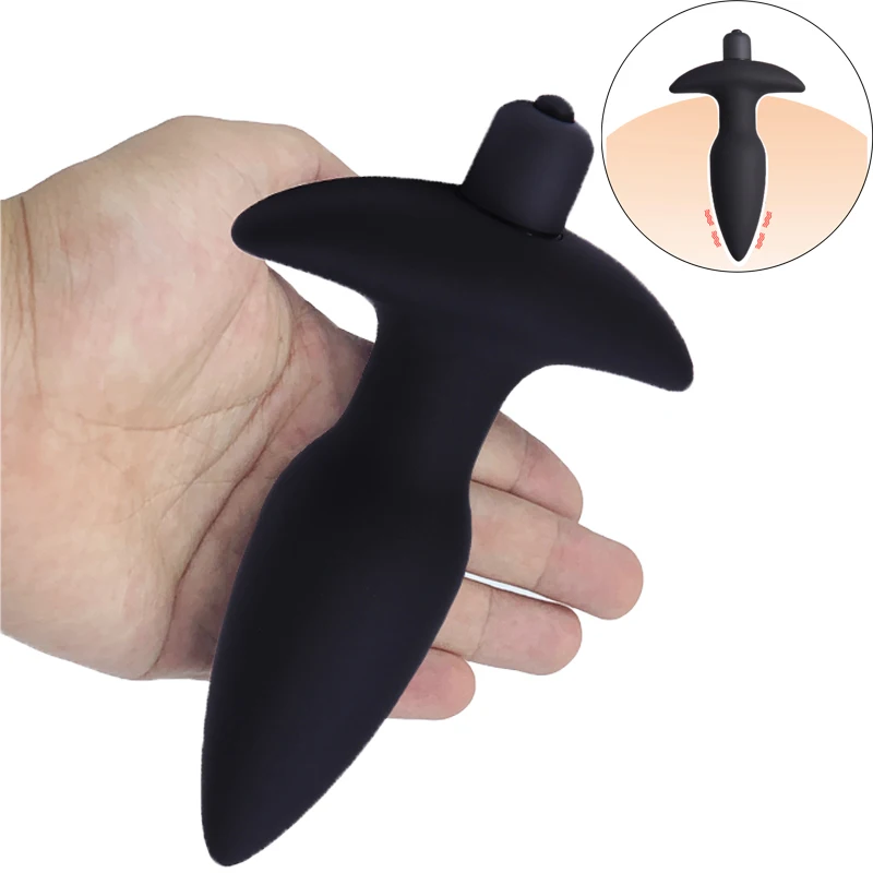 10 скоростей Вибратор Анальная пробка секс игрушки для мужчин и женщин Черная