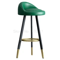 nordic light luxury bar stool bar chair household backrest soft seat high stool chair high stool