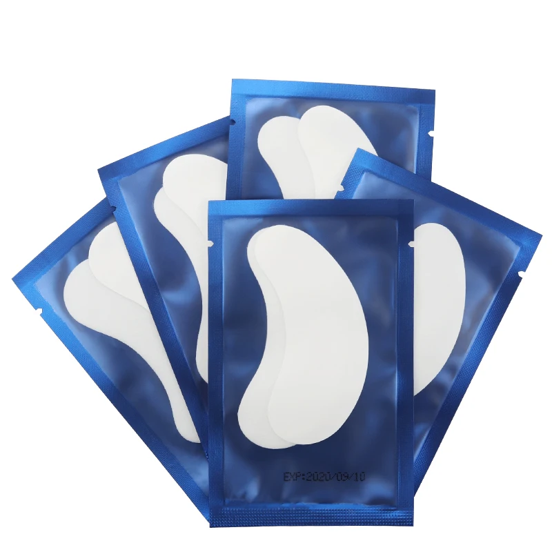 50 пар без ворса под глазные гель патчи кривые Искусственные ресницы удлинитель