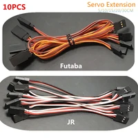 10pcs servo extension cable 5cm10cm15cm20cm30cm 26awg wiring jr futaba male to female plug for rc diy model accessories