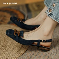 heels women 2021 women sandals slingbacks pointed toe ladies satin leather sandals sweet summer shoes sandals for women mules