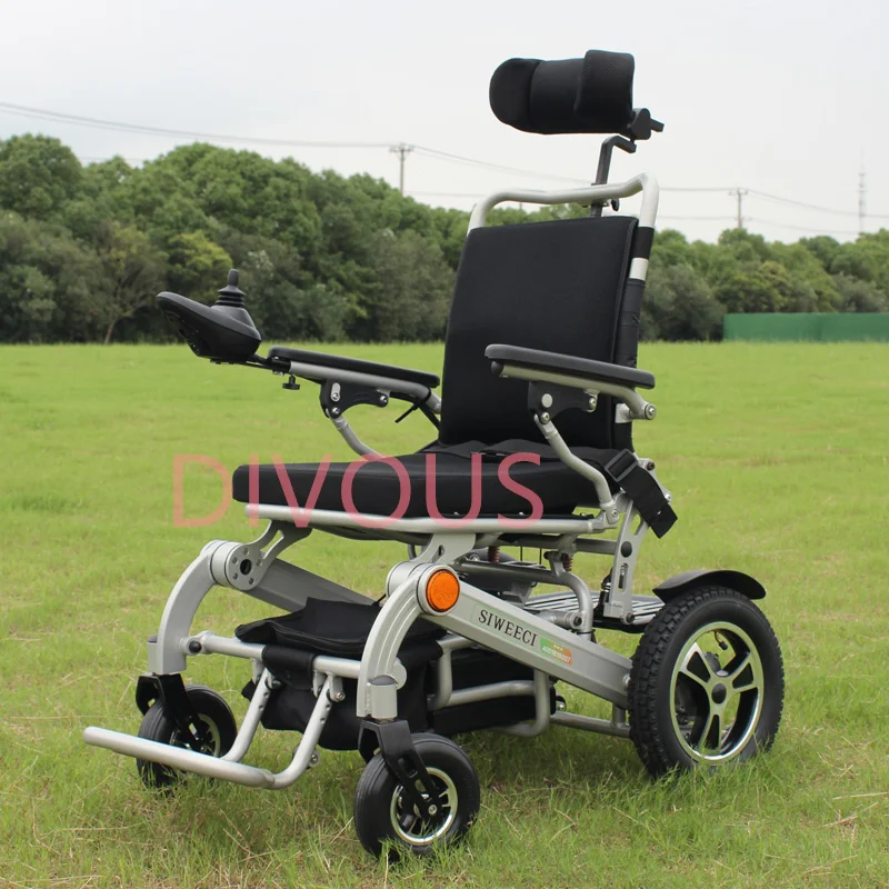 Бесплатная доставка складная электрическая инвалидная коляска для отдыха с