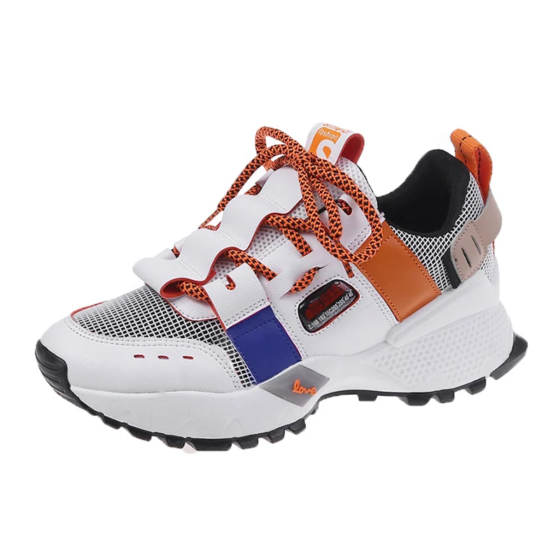 Кроссовки женские сетчатые дышащие легкие повседневная обувь на плоской