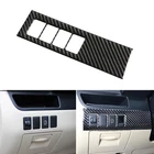 Мягкое углеродное волокно, Стайлинг автомобиля, переключатель фар, регулируемая панель, рамка, обшивка для Toyota Highlander 2015 2016 2017 2018