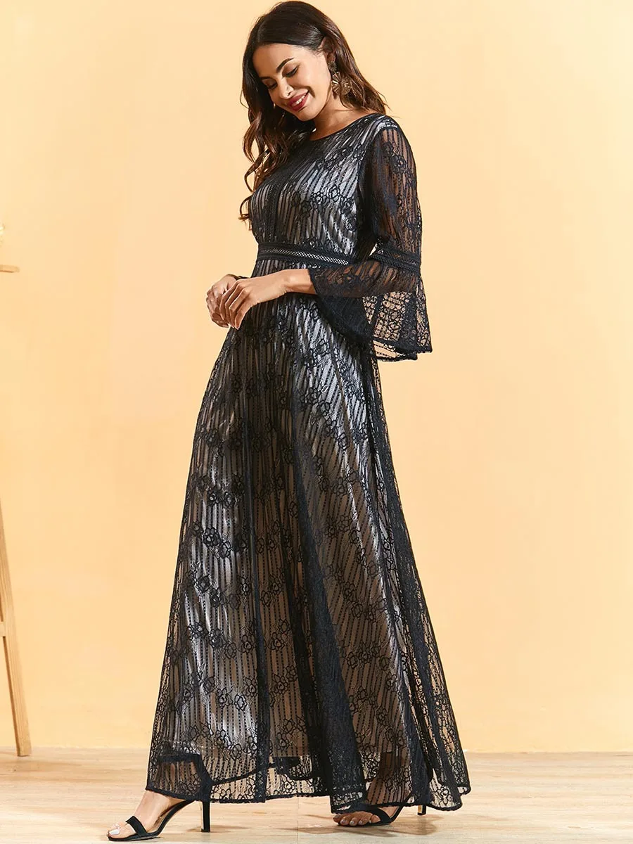 Модное двухслойное платье для женщин кружевные коктейльные платья летнее Дубая