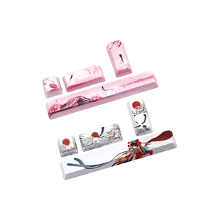 PBT пятисторонняя красящая подставка клавишная панель 6.25U ESC интерфейсные клавиши OEM профильные колпачки