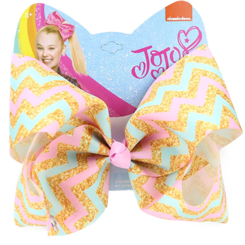 Детские головные уборы Jojo Siwa банты для волос девочек с зажимом крокодил заколка