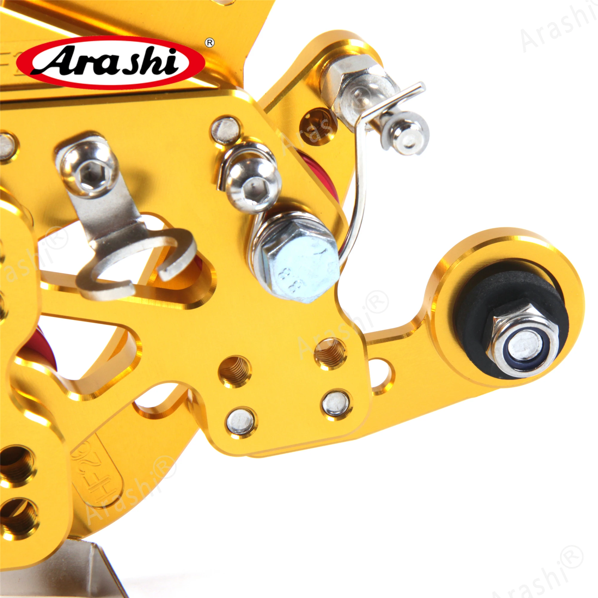 Arashi YZF R6 CNC регулируемая подножка для YAMAHA R6 Rider Rearset подножки аксессуары для мотоциклов 17