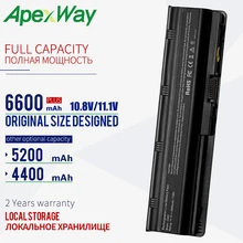 ApexWay 11,1 V Батарея для hp pavilion g6 Батарея CQ72 CQ57 CQ62 CQ43-300 для hp pavilion G4 G6 G7 G32 593553-001 аккумулятор большой емкости G56 G62 MU06