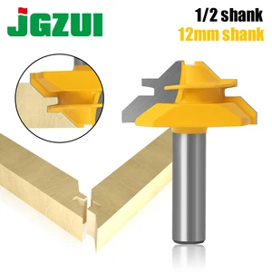 Фреза с хвостовиком 12 мм, 12 шт., под углом 45-34 дюйма