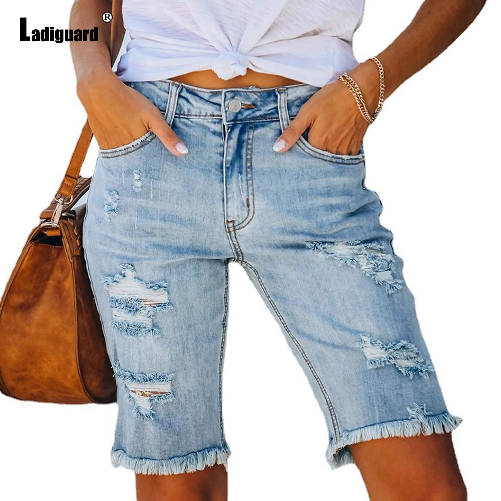 Sexy Ripped Denim Shorts High Cut Women Half Pants Vintage Ripped Shredded Short Jeans Summer Casual Hotpants Vaqueros Mujer