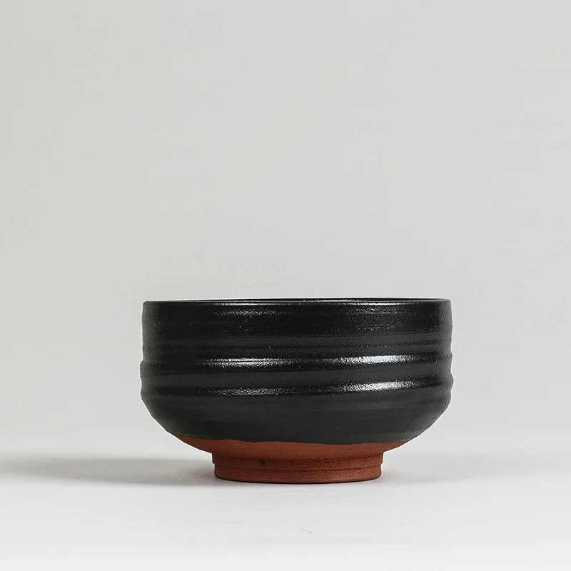 Японская Чайная церемония [GRANDNESS] черная керамическая тарелка ручной работы Nagoya