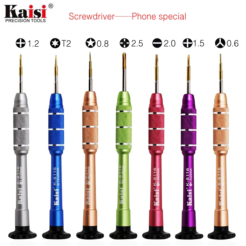 

Kaisi 1 Piece Slotted Phillips Torx Hex Tri-Wing Screwdriver For iPhone Samsung Huawei P8 Xiaomi Opening Repair Tools