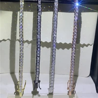 4 colors tennis bracelet princess cut aaaaa cubic zirconia white gold filled party wedding bracelets for women jewerly