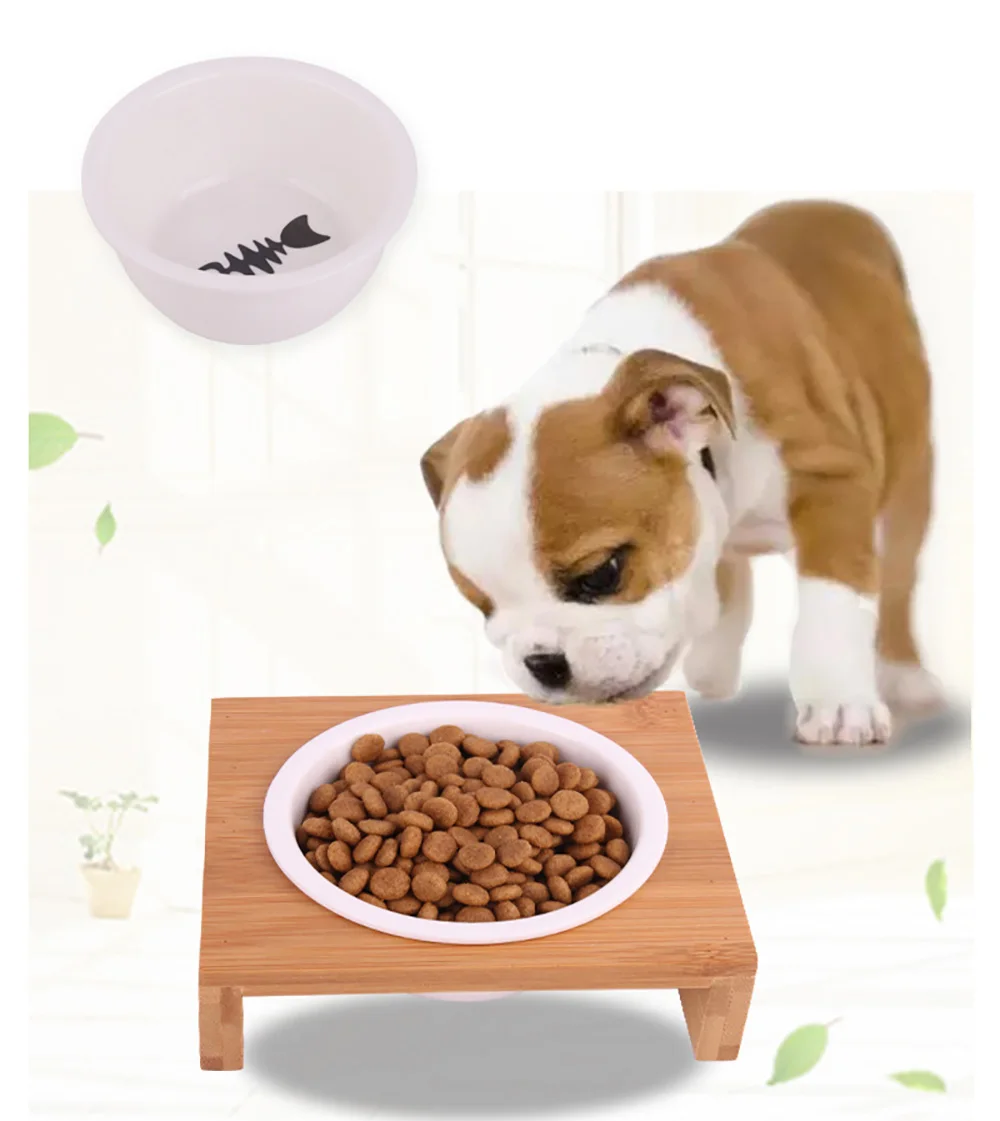 Керамическая миска для питомцев корма кошек и собак питьевая кормушка одинарная