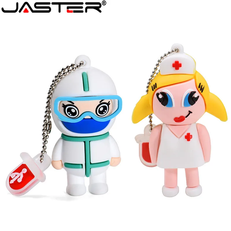 JASTER мультяшная модель медсестры usb2.0 4 ГБ 8 16 32 64 флеш-накопитель USB креативный gifty