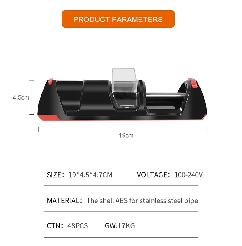

1PC 100-220V Portable ABS Electric Tobacco Rolling Machine Cigarette Maker Roller Machine Injector Gadgets For Men Smoking Tool