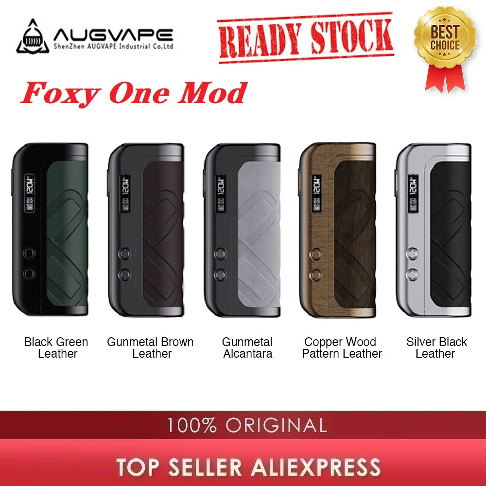 Оригинальный испаритель Ready Augvape FOXY ONE Box Mod электронная сигарета 120 Вт с