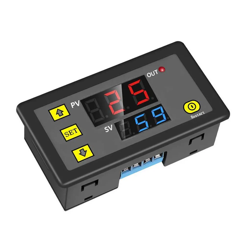 AC 110V 220V DC 12V Digital Time Delay Relay LED Display Cycle Timer Control Switch Adjustable Timing Relay Time Delay Switch taidacent 2 pieces 12v 20a relay timing delay on and off repeat cycle timer relay dual led display digital timer relay switch