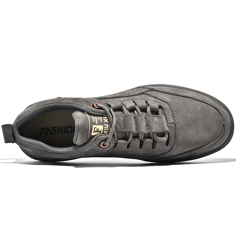 Xiaomi Men's Leather Casual Shoes Loafers Breathable Lightweight Men Loafer Outdoor Walking Sneakers | Спорт и развлечения