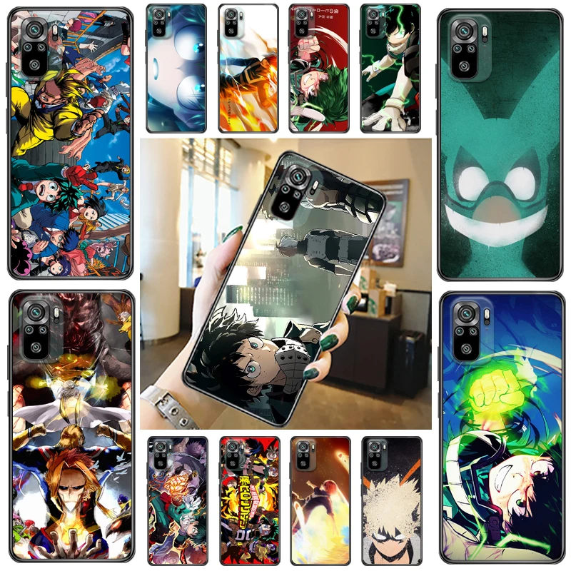 

My Hero Academia Tomura Boku Dabi Shigaraki Bakugou Katsuki Todoroki Shouto Phone Case For Xiaomi Redmi Note 10 Pro 10T Coque
