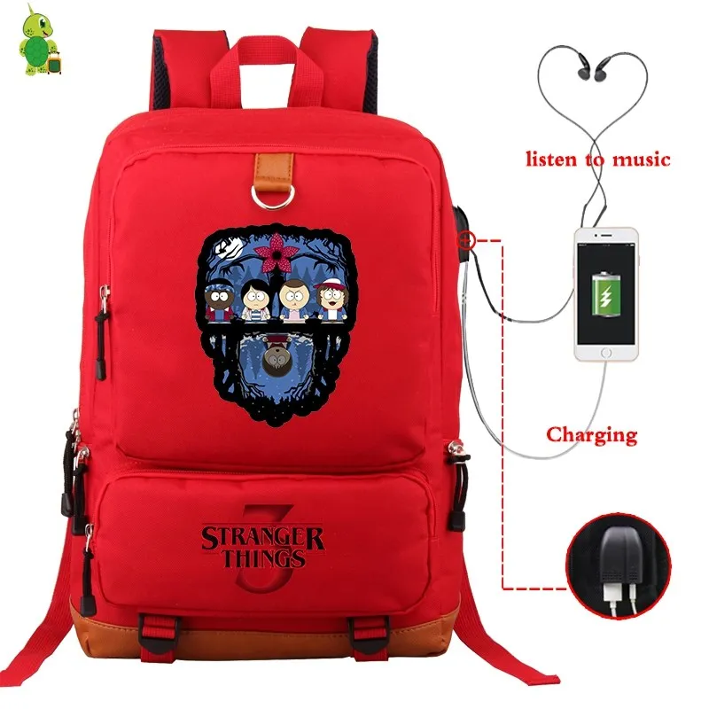 10 Mochila странные вещи рюкзаки мужские женские рюкзак USB зарядка путешествия ноутбук рюкзак большие школьные сумки для подростков мальчиков девочек - Цвет: 10