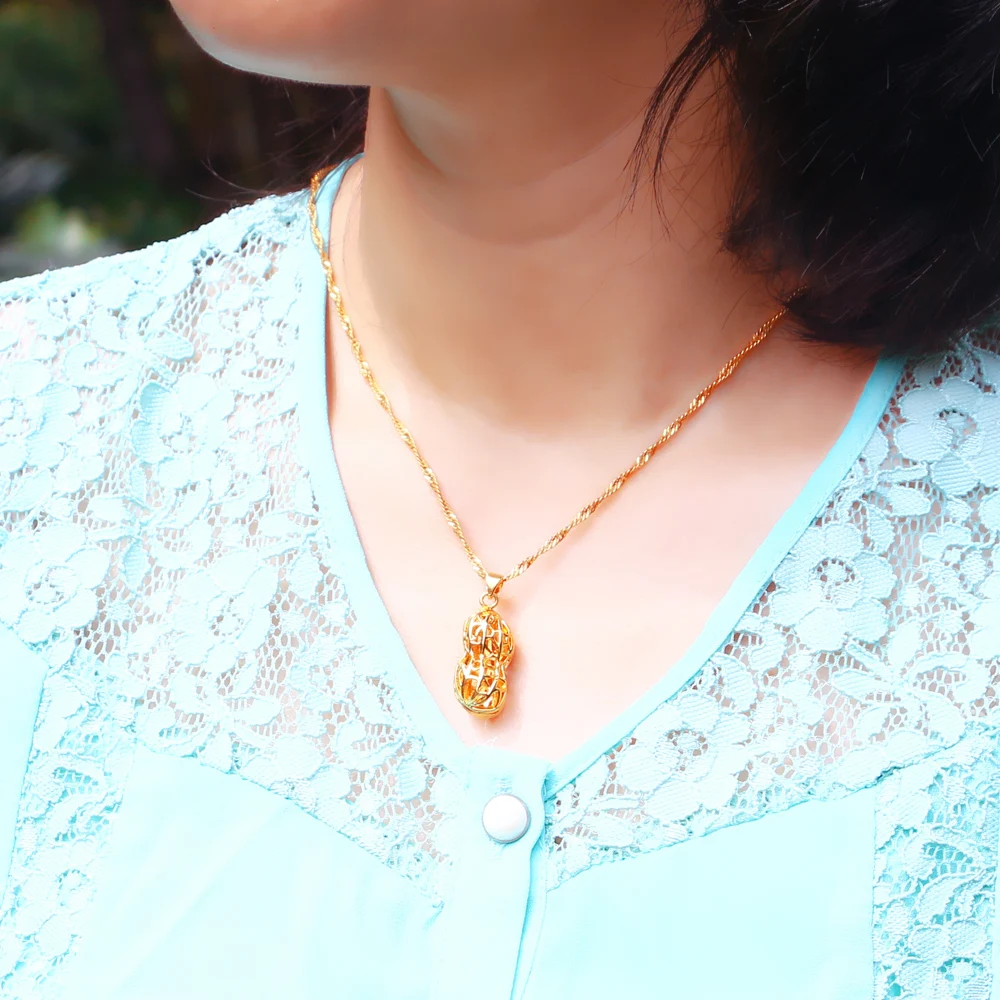 Креативное женское ожерелье из серебра 925 пробы с золотым наполнителем кулон