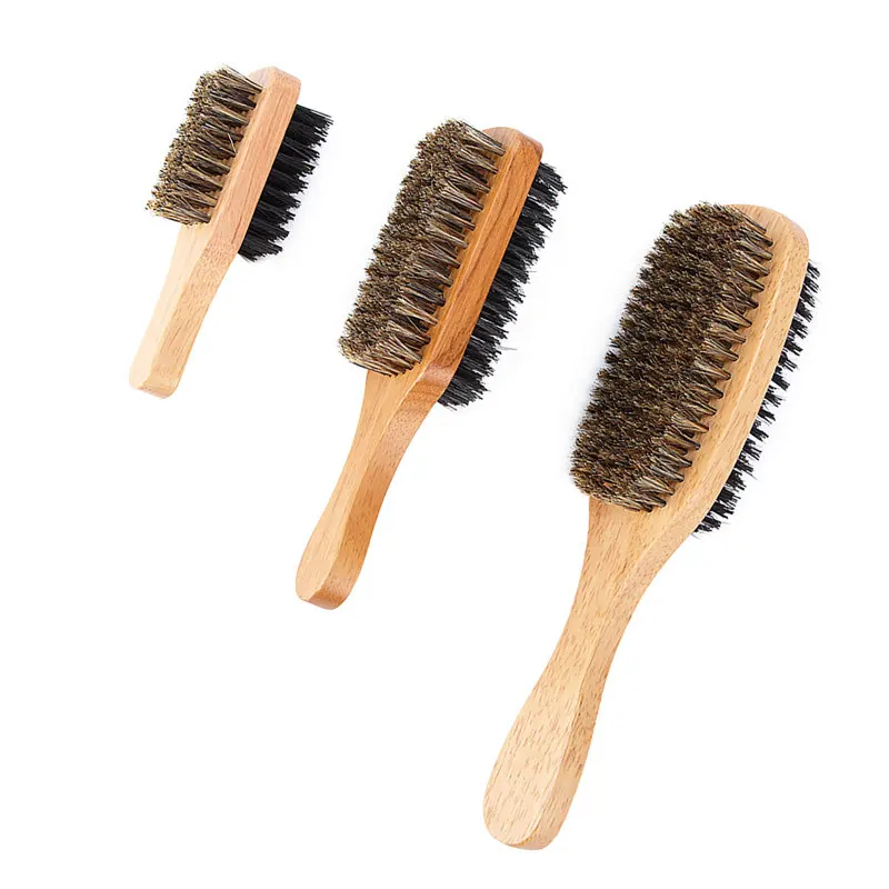 

Щетка для волос мужская из щетка для волос из шерсти кабана натурального дерева, для укладки бороды, для коротких, длинных, густых, волнистых...