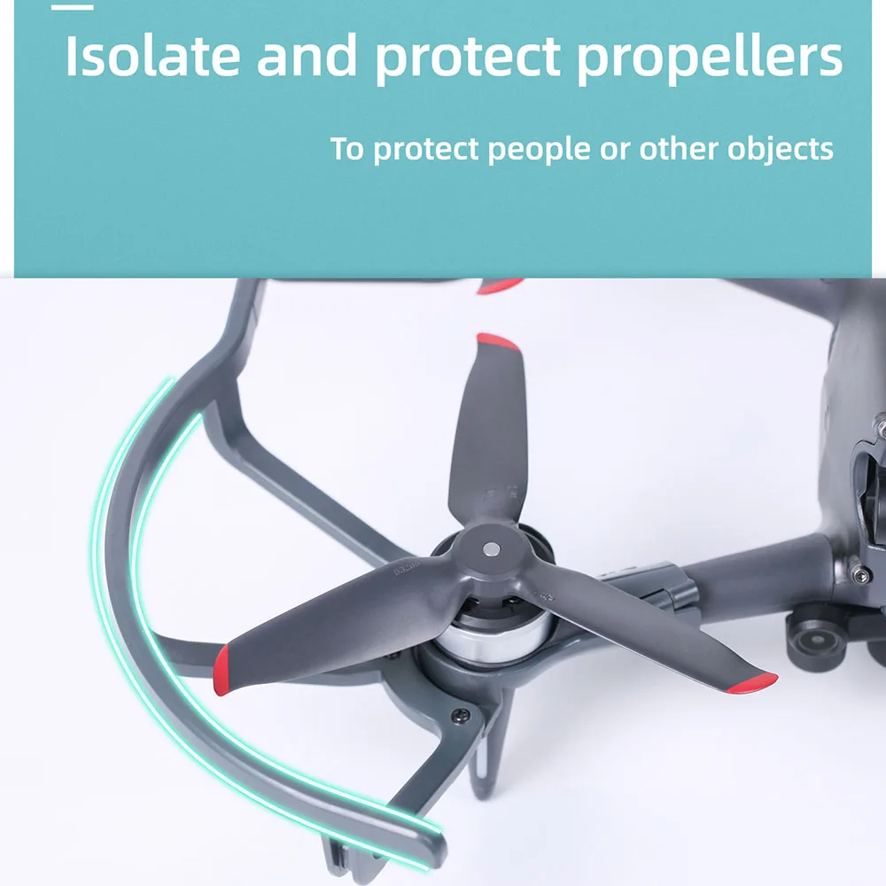

New Set SUNNYLIFE Red/Sliver/Golden 5328S Propellers Integrated Isolated Propeller Guards For DJI FPV Drone Accessories