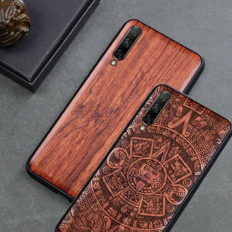 Глобальная версия чехла для Xiaomi Mi 9 lite бугический Оригинальный Деревянный чехол