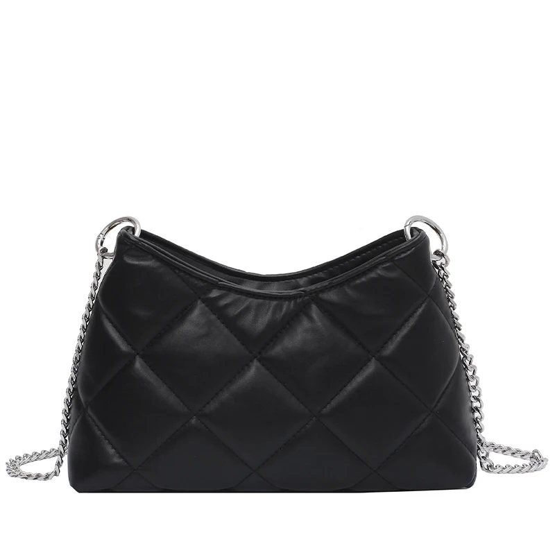 

Luxury Brand Lingge vintagem 2021 Fashion New female Tote Quality PU Leather Women Designer Handbag Chain Shoulder Messenger bag