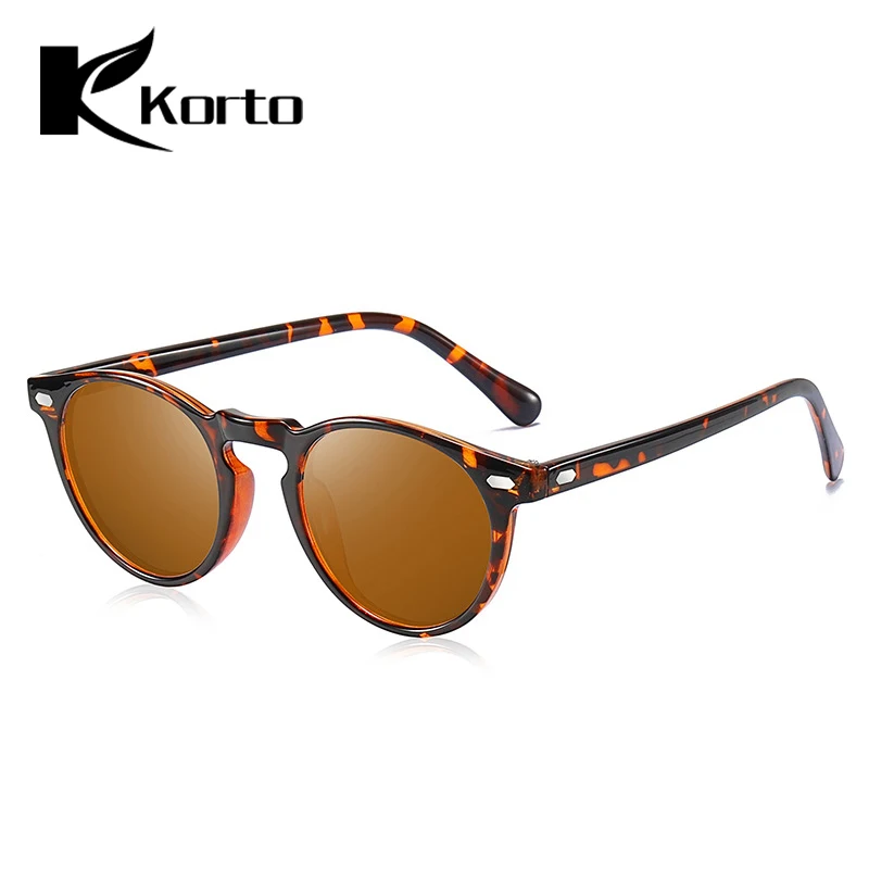 Korto Trend мужские Поляризованные Круглые Солнцезащитные очки для женщин и мужчин TAC