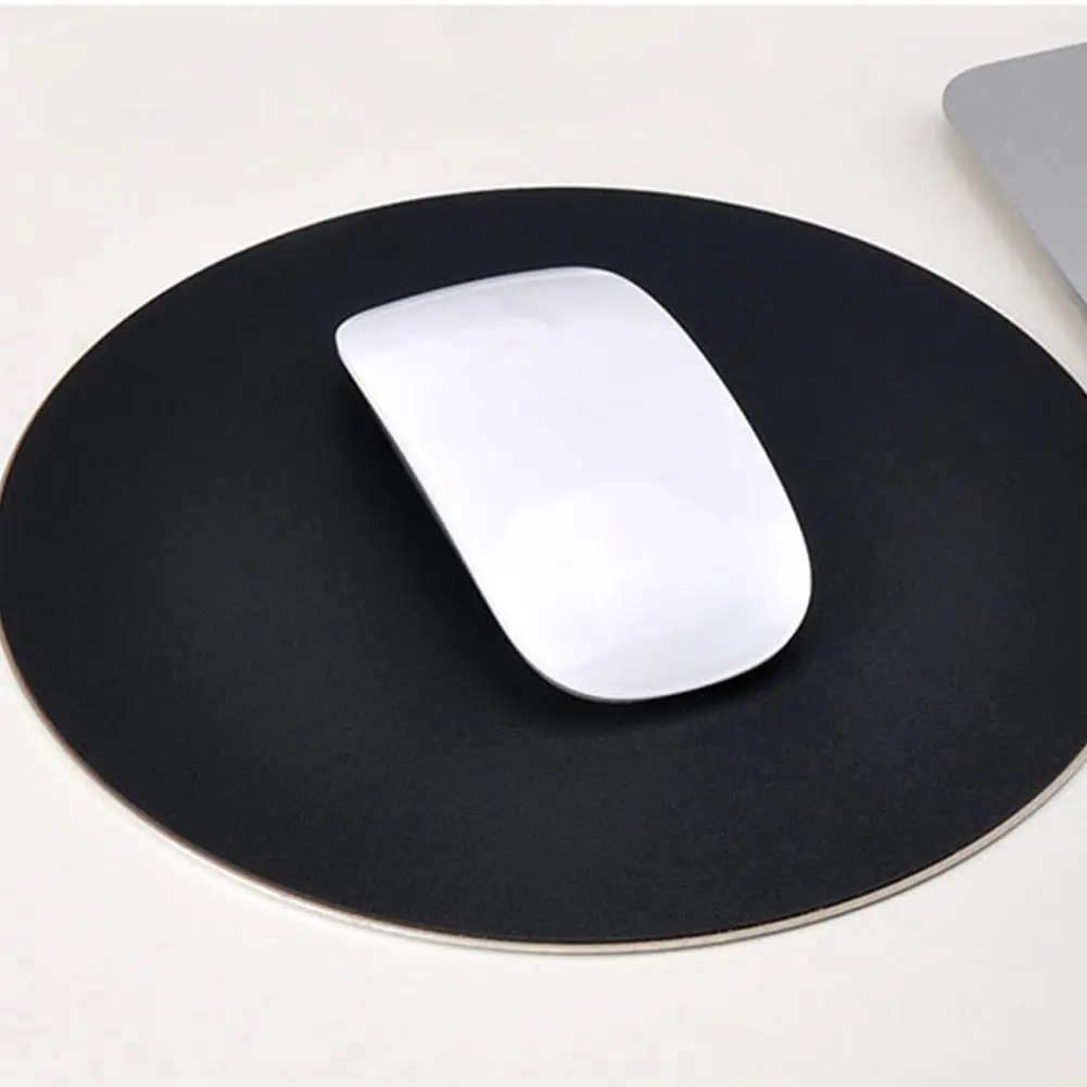 

Round Mouse Mat Aluminum Anti Slip Rubber Bottom Gaming Mouse Pad Computer Accessory