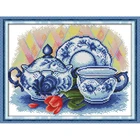 Заварочный чайник Вечная любовь, китайские наборы для вышивки крестиком из экологического хлопка, с печатью 14 карат, рождественские подарки для дома