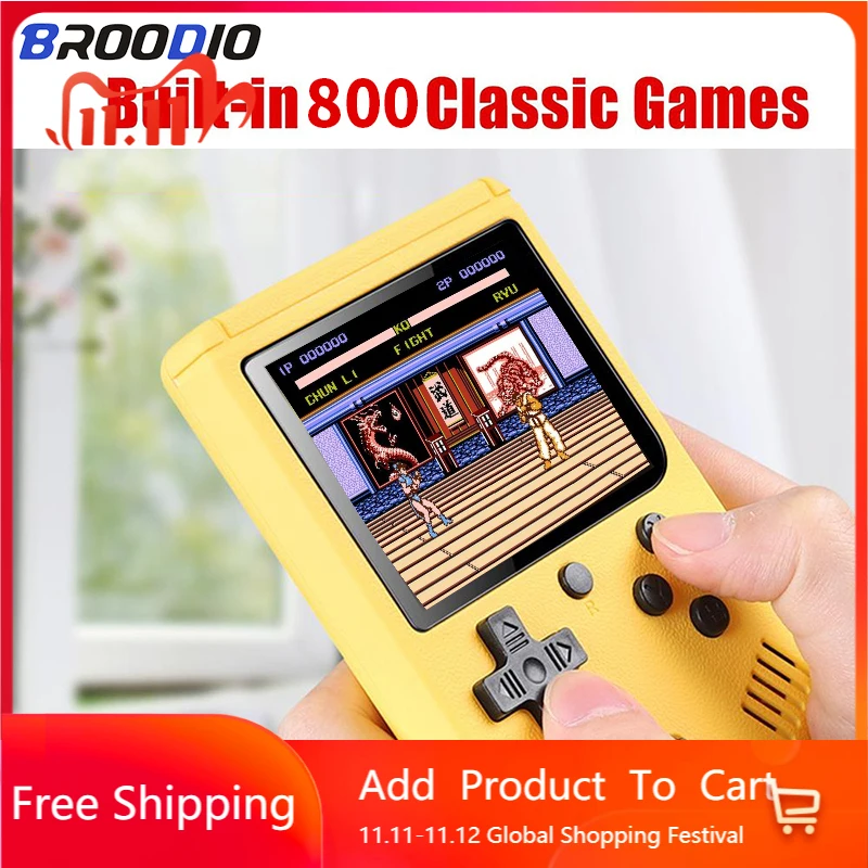 

800 IN 1 Retro Video Games Console Handheld Game Players 3 Inch Mini Handheld Player For Children Videogame Retro Video Console