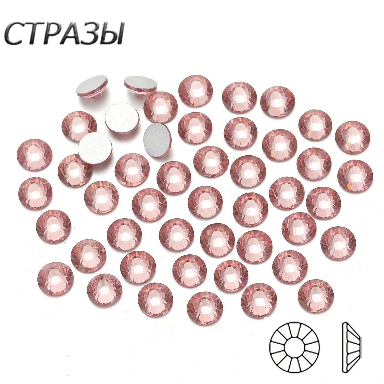 

SS3-SS16-SS20 Light Amethyst rhinestone for Nail Art Flat back Non Hotfix Glue on Nail Art Rhinestones,Boutique Garment DIY